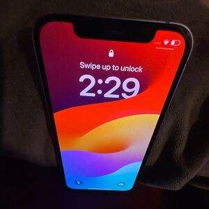 Black Smartphone with Vibrant Display